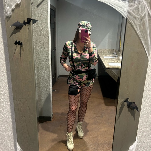 Spirit Pink and Green Camouflage Women's Halloween costume - Picture 10 of 10